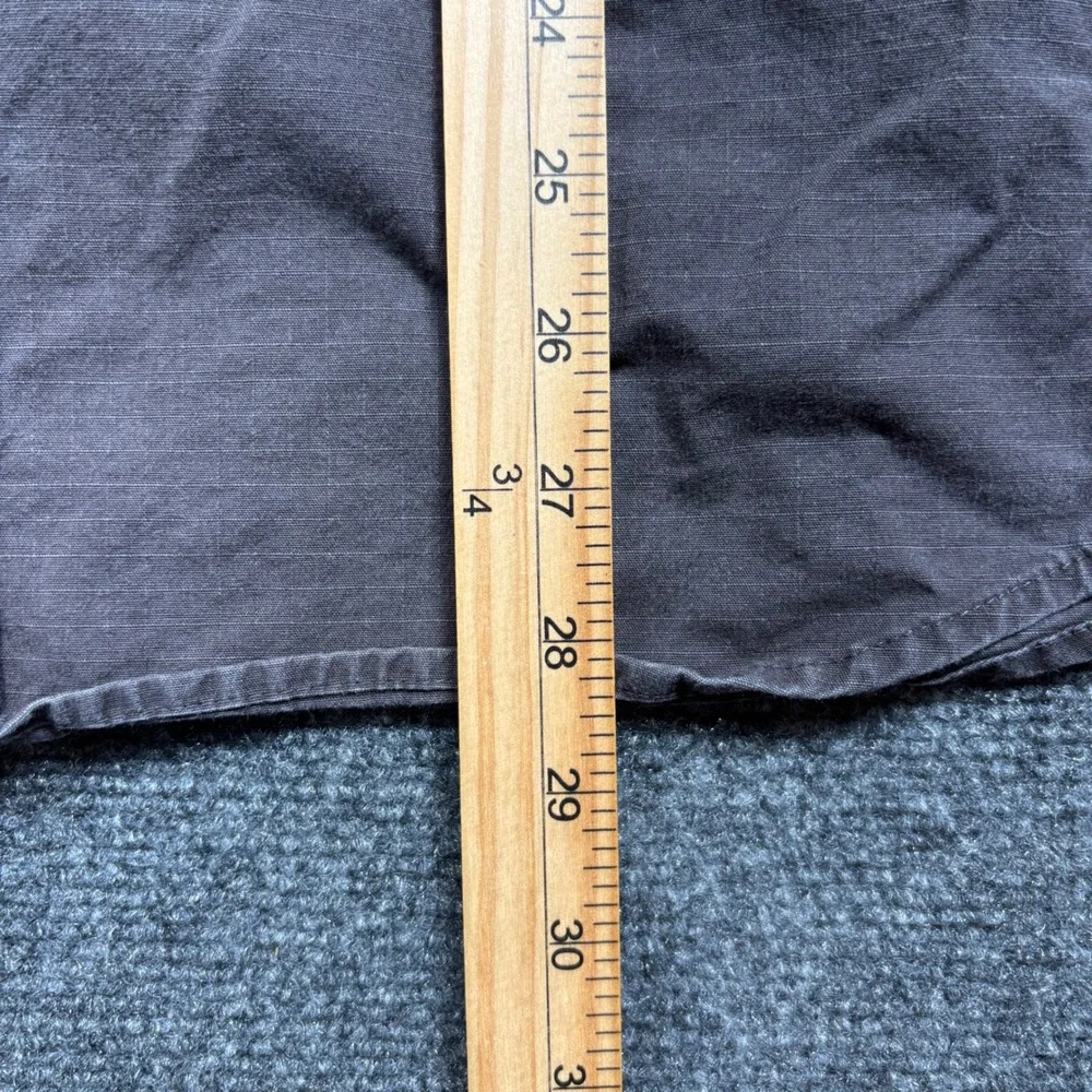 The North Face Utility Shirt Mens M Brown Ripstop Long Sleeve Logo Pockets